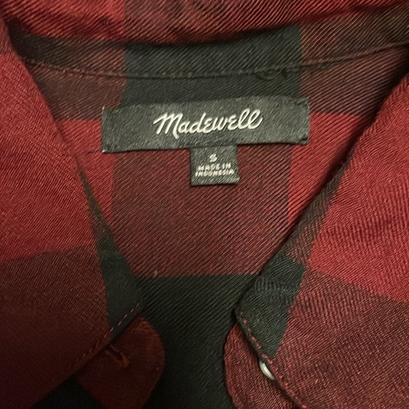 Madewell plaid flannel dress - Picture 5 of 8